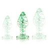 Plug en verre phosphorescent BUTT GLOW M 7 x 3.2cm