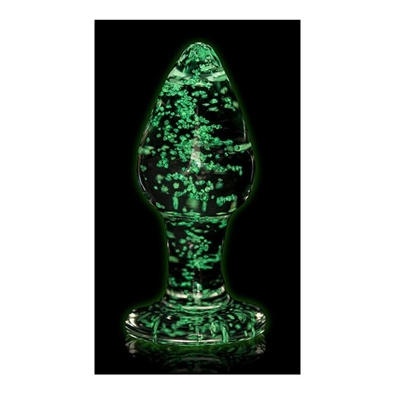 Plug en verre Phosphorescent Butt Glow S 6 x 2.7cm