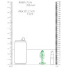 Plug en verre Phosphorescent Butt Glow S 6 x 2.7cm