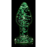Plug en verre phosphorescent BUTT GLOW M 7 x 3.2cm