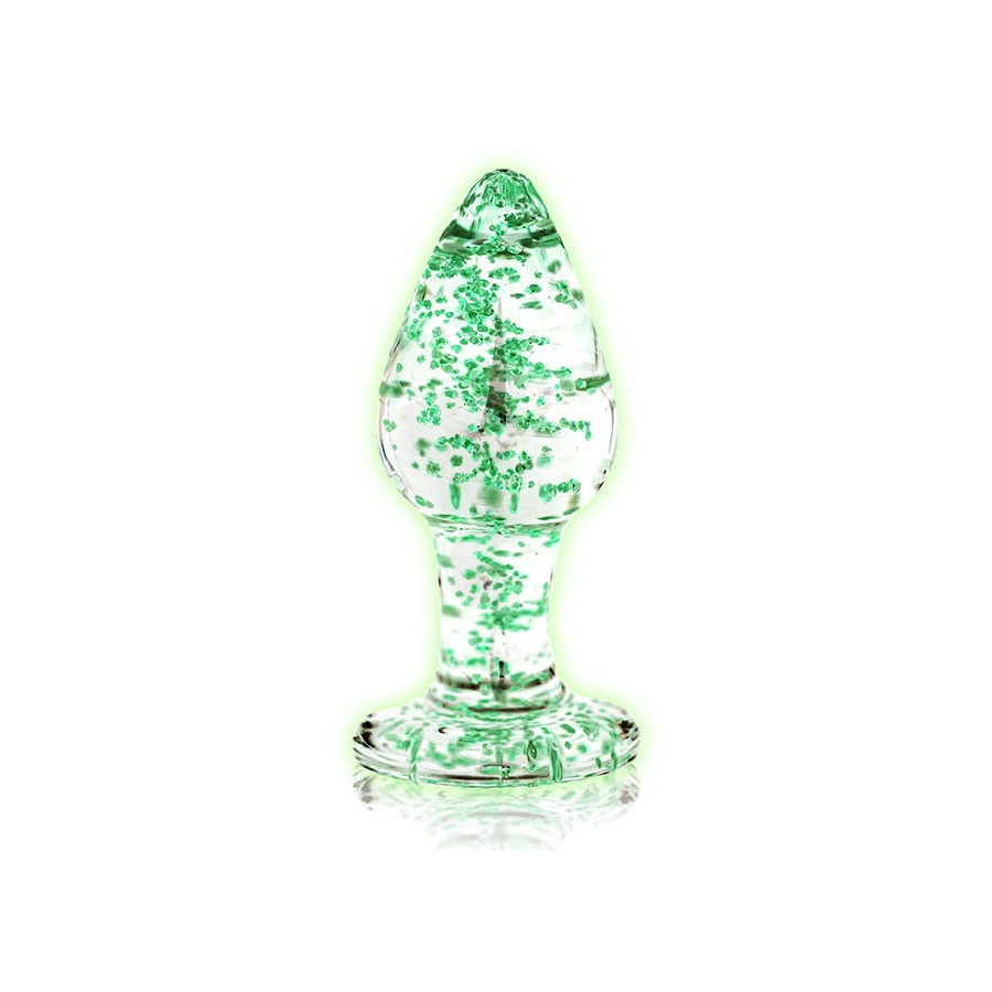 Plug en verre Phosphorescent Butt Glow L 8 x 4cm