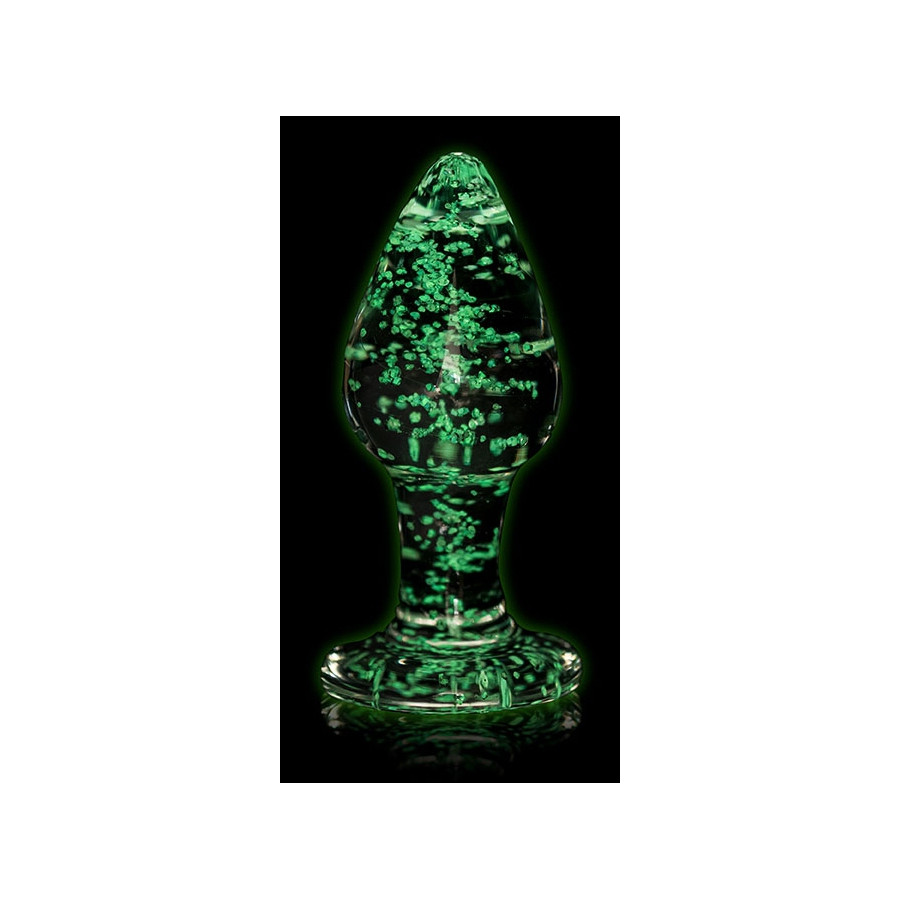 Plug en verre Phosphorescent Butt Glow L 8 x 4cm