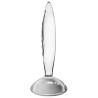 Plug en verre Sparkling Crystal 16 x 3.5cm Transparent