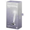 Plug en verre Sparkling Crystal 16 x 3.5cm Transparent