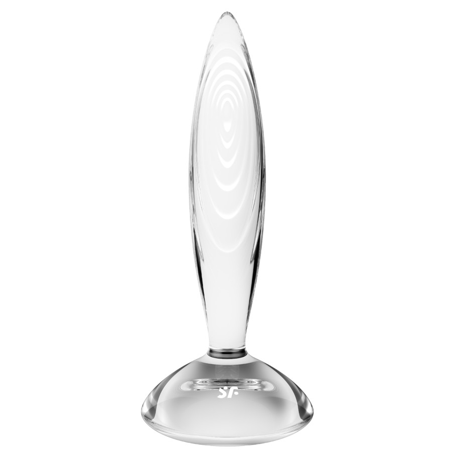Plug en verre Sparkling Crystal 16 x 3.5cm Transparent