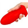 Plug silicone Saurus Egg S 10 x 4.5cm Rouge