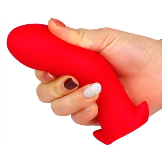 Plug silicone Saurus Egg S 10 x 4.5cm Rouge