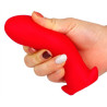 Plug silicone Saurus Egg S 10 x 4.5cm Rouge