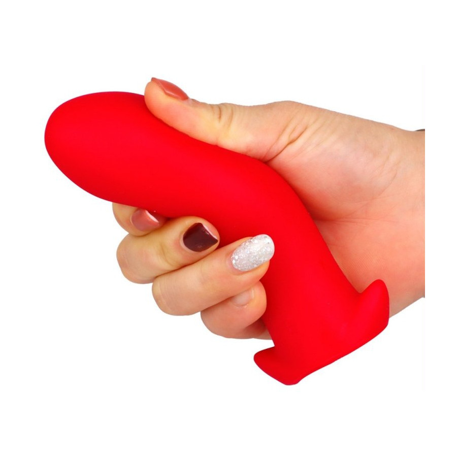 Plug Silicone Saurus Egg M 12 x 5.3cm Rouge
