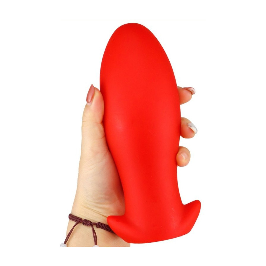 Plug Silicone Saurus Egg M 12 x 5.3cm Rouge