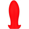 Plug silicone Saurus Egg L 14 x 6.3cm Rouge