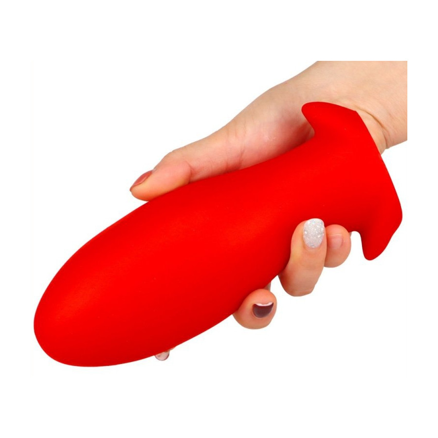 Plug silicone Saurus Egg L 14 x 6.3cm Rouge