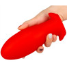 Plug silicone Saurus Egg L 14 x 6.3cm Rouge