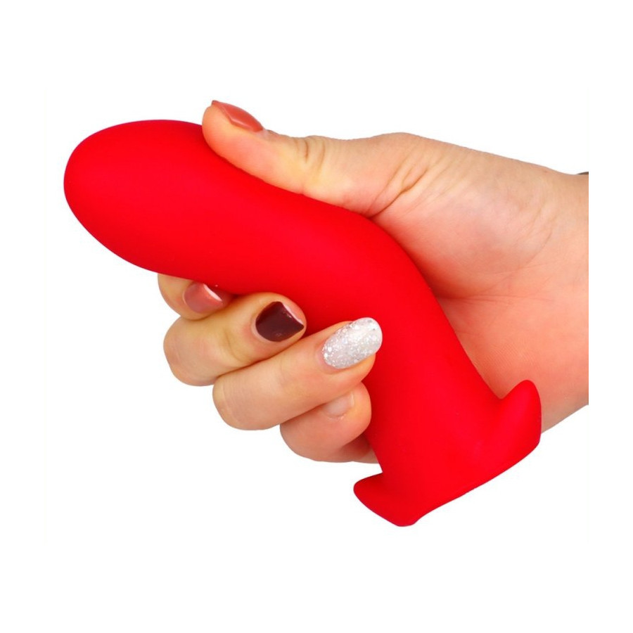 Plug silicone Saurus Egg L 14 x 6.3cm Rouge