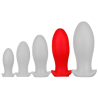 Plug silicone Saurus Egg XL 16.5 x 7.3cm Rouge