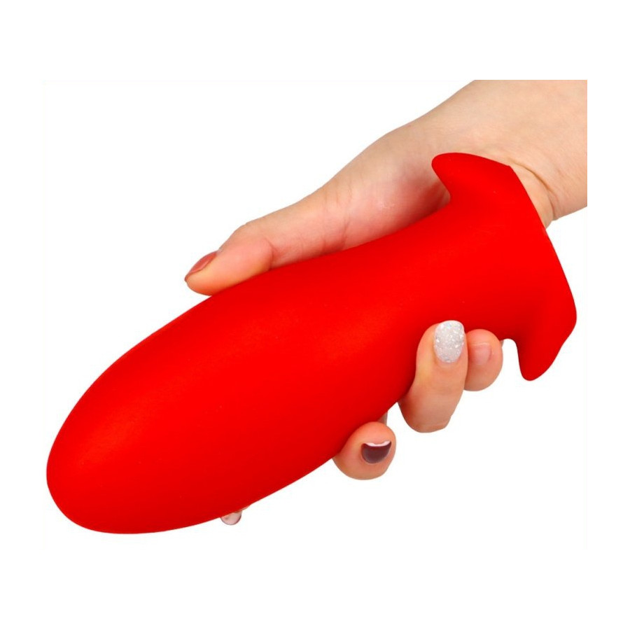 Plug silicone Saurus Egg XL 16.5 x 7.3cm Rouge