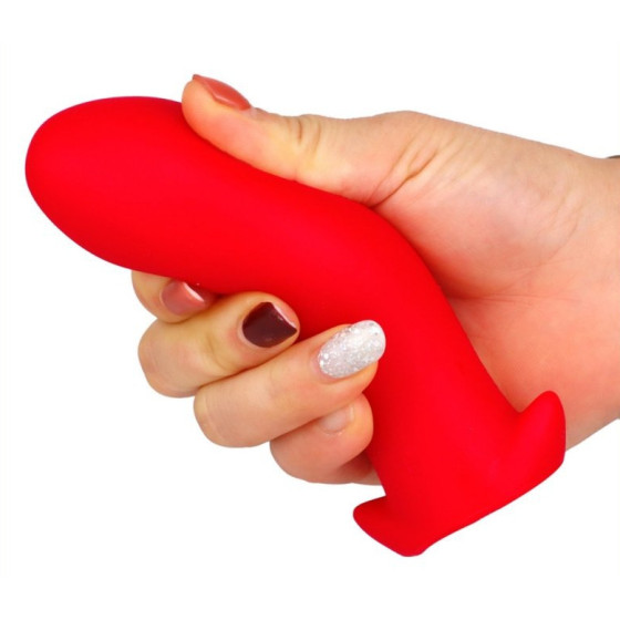 Plug silicone Saurus Egg XL 16.5 x 7.3cm Rouge
