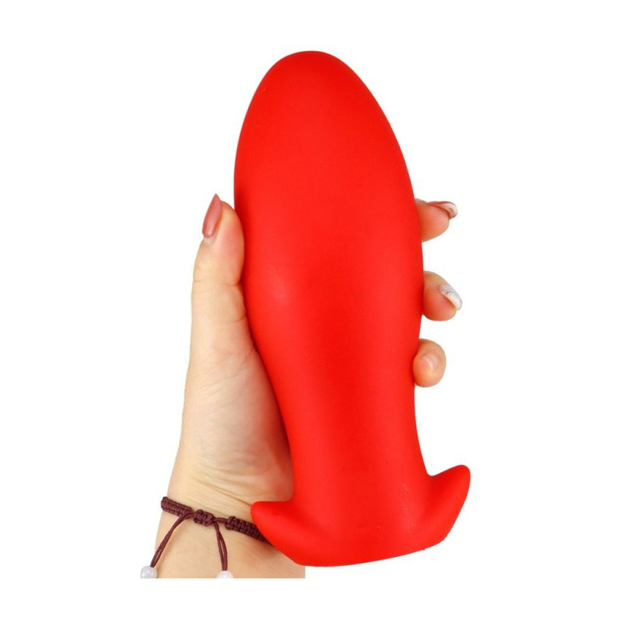 Plug silicone Saurus Egg XL 16.5 x 7.3cm Rouge
