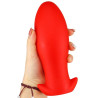 Plug silicone Saurus Egg XL 16.5 x 7.3cm Rouge