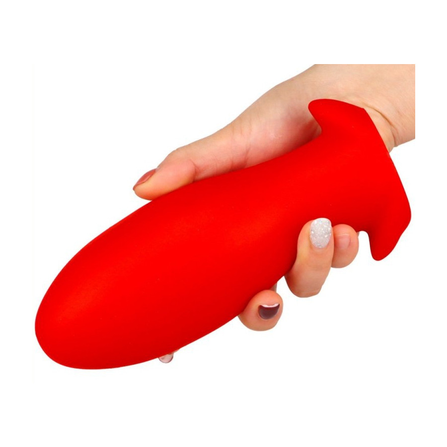 Plug silicone Saurus Egg XXL 18.5 x 8.3cm Rouge