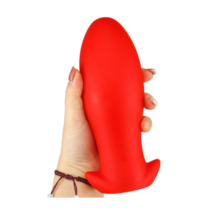 Plug silicone Saurus Egg XXL 18.5 x 8.3cm Rouge