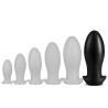 Plug silicone Saurus Egg XXXL 19 x 9.3cm Noir