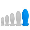 Plug silicone Saurus Egg XXL 18.5 x 8.3cm Bleu