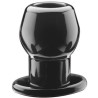 Ass Tunnel Plug Silicone Noir Large 7.6 x 6.2 cm