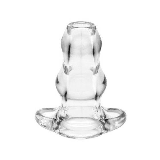 Double Tunnel Plug Transparent Extra-Large 14 x 8.3 cm