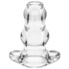 Double Tunnel Plug Transparent Extra-Large 14 x 8.3 cm