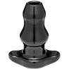 Double Tunnel Plug Noir Large12 x 7 cm
