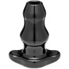 Double Tunnel Plug Noir Medium 9.5 x5.2 cm 