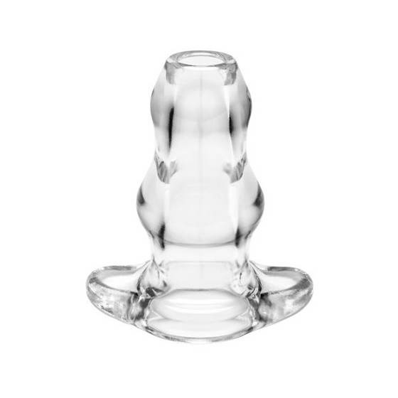 Double Tunnel Plug Transparent Medium 9.5 x 5.2 cm