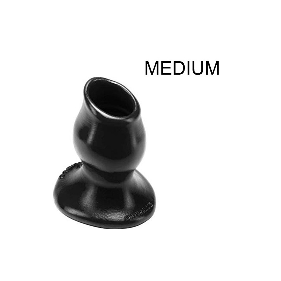 Plug Tunnel Pig-Hole noir Medium - 8 x 5.5 cm