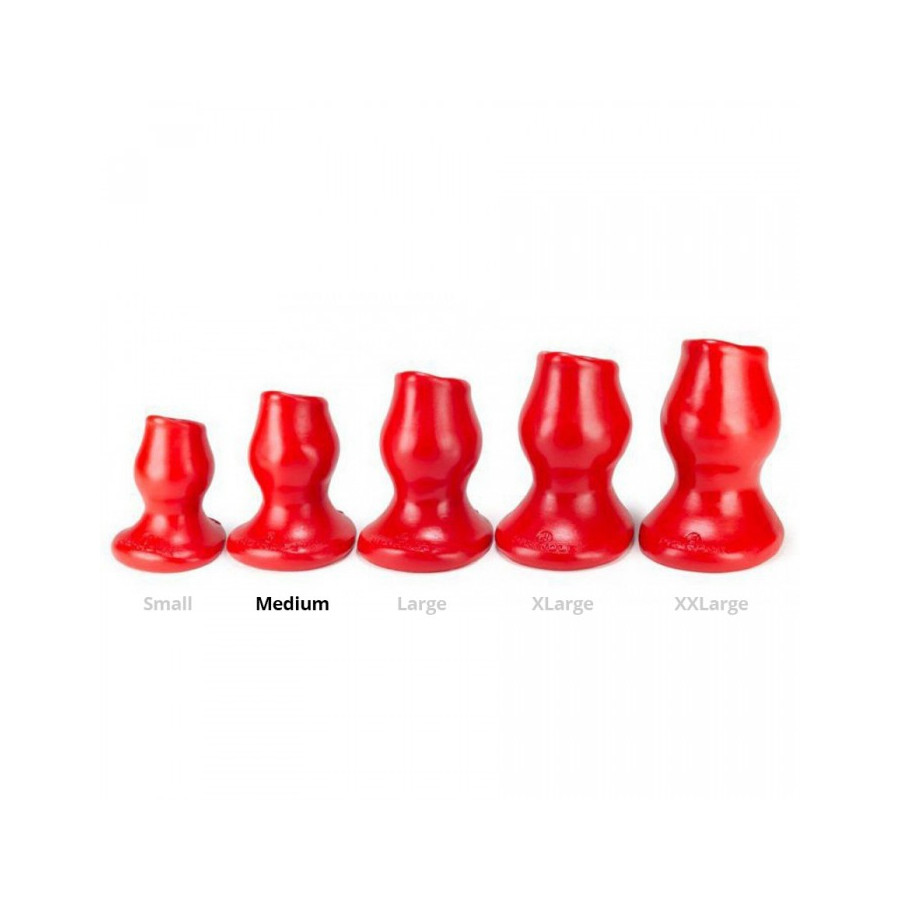 Plug Tunnel Pig-Hole rouge Medium - 8 x 5.5 cm Plug Tunnel Pig-Hole rouge Medium - 8 x 5.5 cm