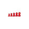 Plug Tunnel Pig-Hole rouge Medium - 8 x 5.5 cm