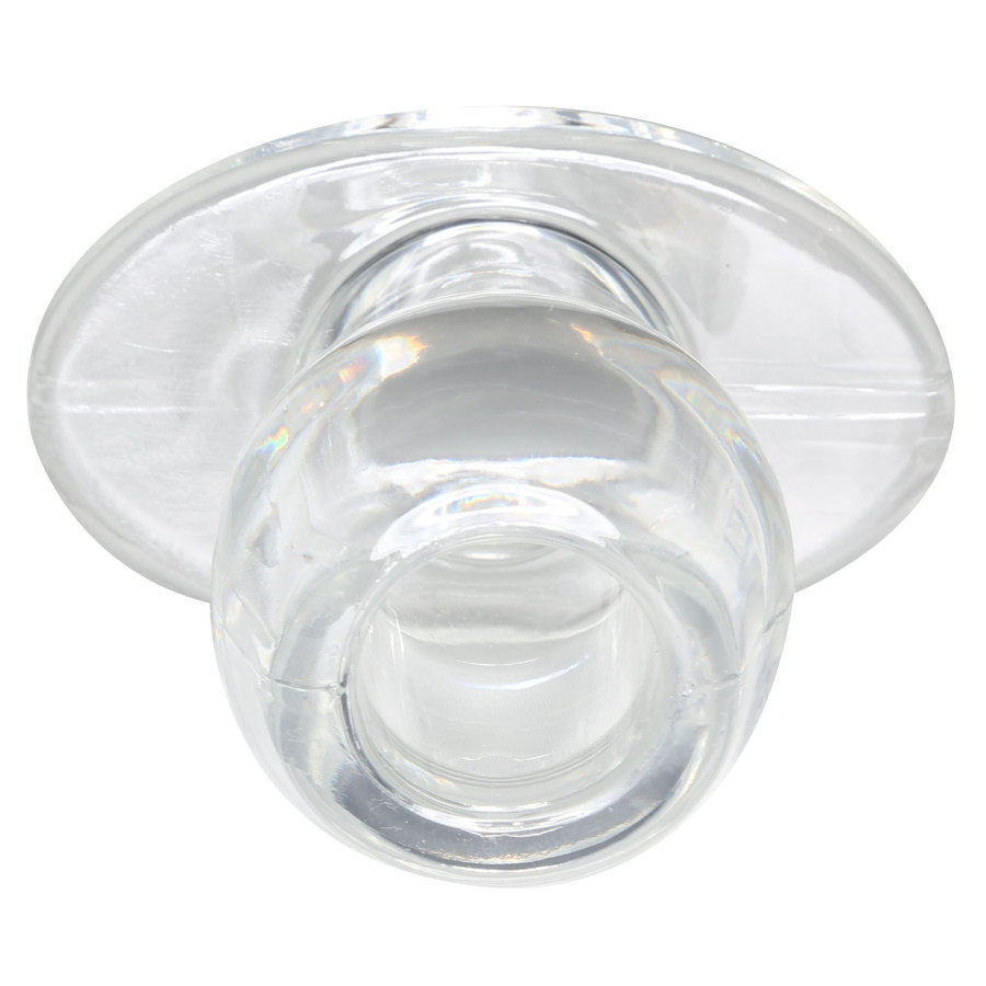 Ass Tunnel Plug Silicone Transparent Extra-Large 9 x 7 cm