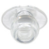 Ass Tunnel Plug Silicone Transparent Extra-Large 9 x 7 cm