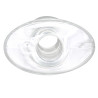 Ass Tunnel Plug Silicone Transparent Extra-Large 9 x 7 cm