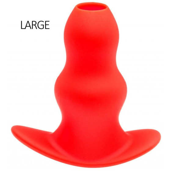 Plug Tunnel Stretch Rouge Large 15 x 7cm