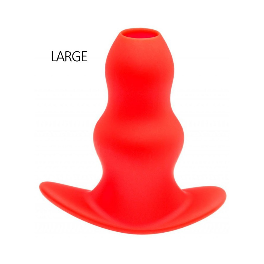 Plug Tunnel Stretch Rouge Large 15 x 7cm Plug Tunnel Stretch Rouge Large 15 x 7cm