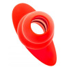 Plug Tunnel Stretch Rouge Large 15 x 7cm