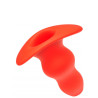 Plug Tunnel Stretch Rouge Large 15 x 7cm
