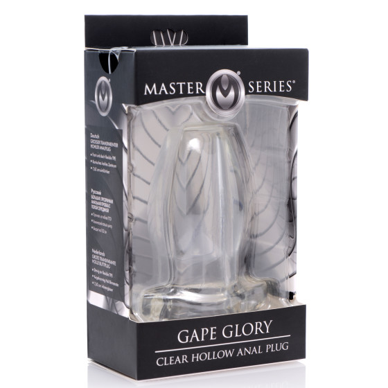 Plug Tunnel Gape Glory 8 x 4,7 cm Transparent