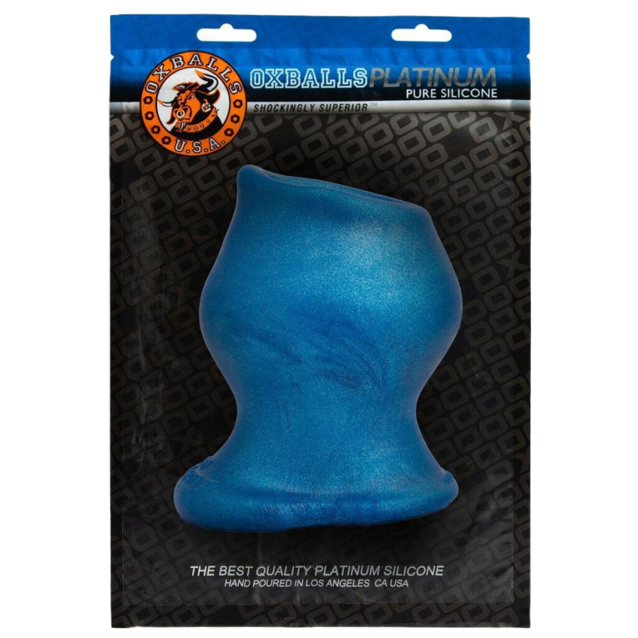 Plug Tunnel Pig-Hole Platinum Bleu 14 x 11 cm