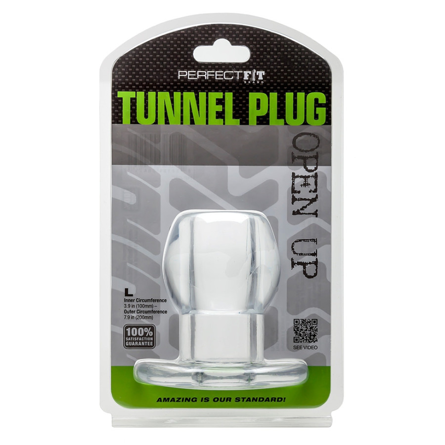 Plug Tunnel Large Transparent 7.6 x 6.2 cm