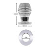 Plug Tunnel en métal Thread Hollow S 6 x 4 cm