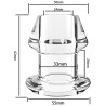 Plug tunnel avec bouchon Inpull M 5 x 5cm