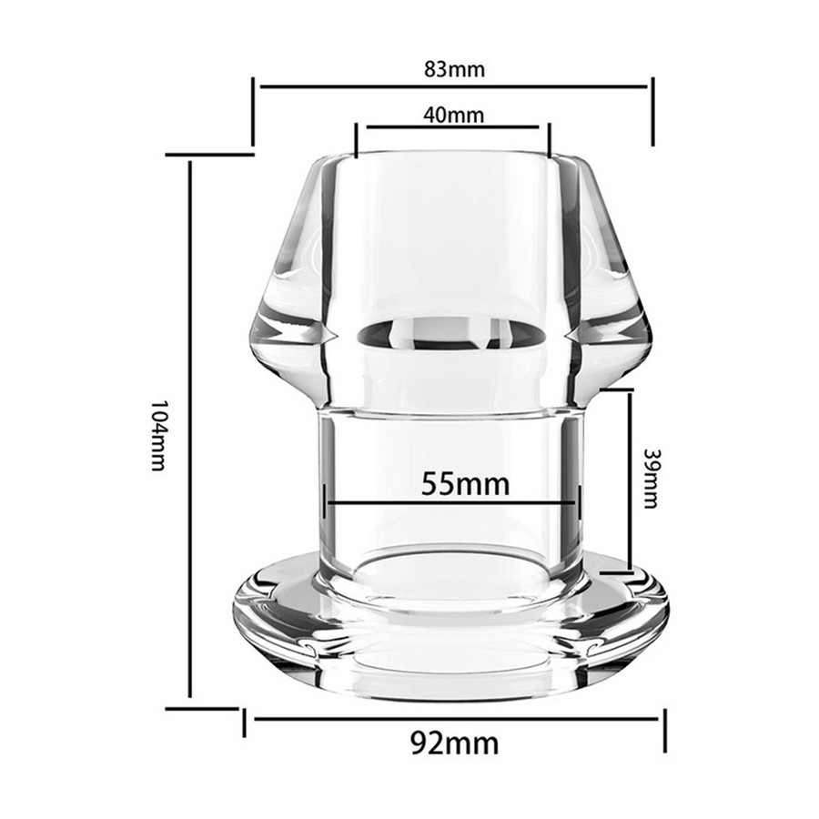 Plug Tunnel avec bouchon Inpull XXL 9 x 8cm