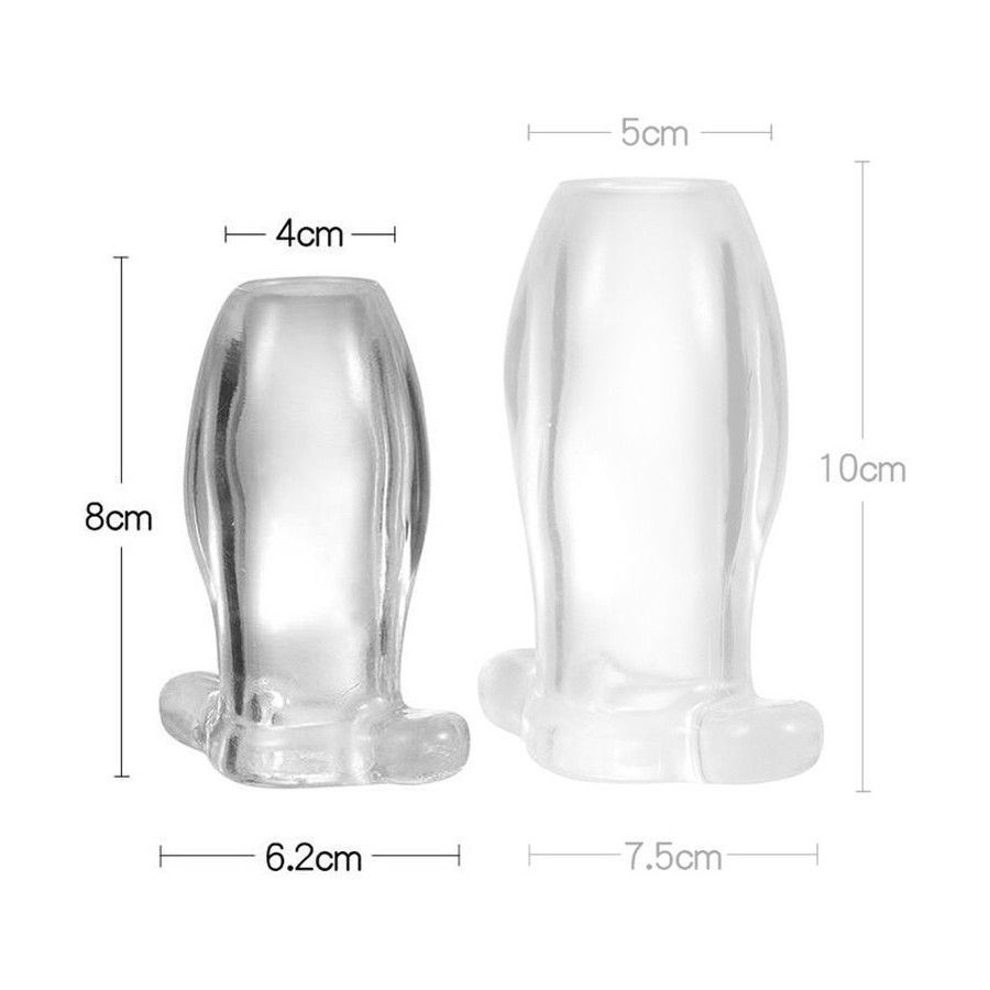 Plug Tunnel Anal Nymbus Transparent  7 x 4 cm